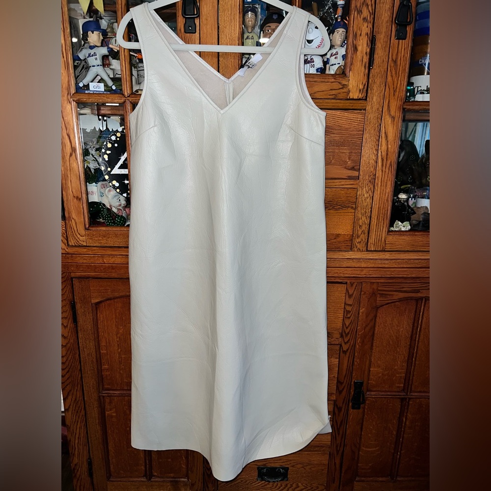 EPIK Pleather Cream Jumper